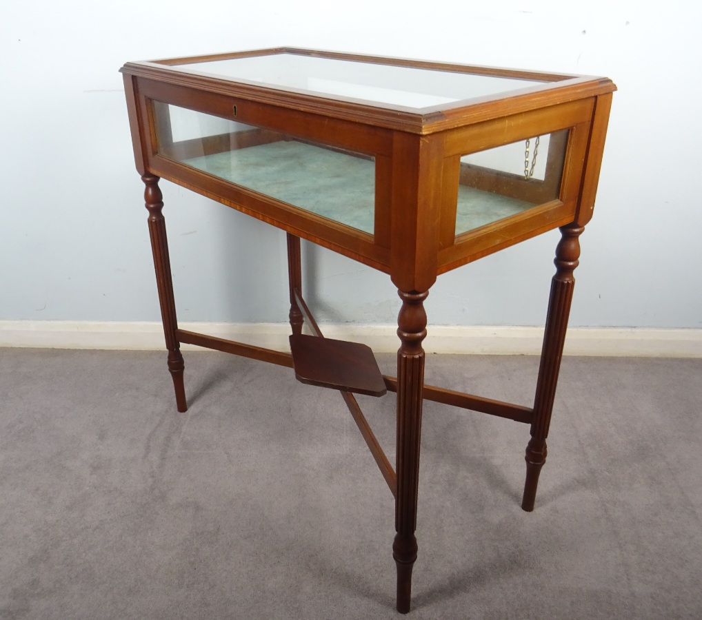 Edwardian Vitrine Display Bijouterie Table